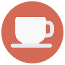 Restaurant, food, Coffee Shop, hot drink, coffee cup IndianRed icon
