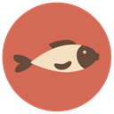 fish, organic, Healthy Food, Sea Life, food, Animal, diet IndianRed icon