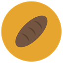 breakfast, loaf, Bread, food, Bakery Goldenrod icon