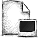 File, photo Black icon