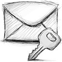 Encrypted, Email Gainsboro icon
