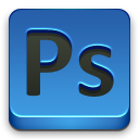 adobe, Ps SteelBlue icon