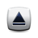 Eject, button Black icon