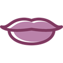 kiss, Femenine, lips, love, romantic, Body Part Black icon