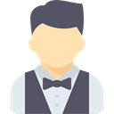 Occupation, job, Man, gambling, Casino, Elegant, Croupier, people, Avatar, profession DimGray icon