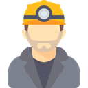 people, profession, Occupation, worker, Man, Avatar, job, Miner DimGray icon