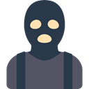 Man, profession, criminal, people, job, thief, Avatar, robber, Occupation, Burglar DarkSlateGray icon