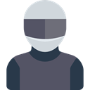 job, Motorcyclist, Avatar, Protection, profession, people, helmet, Occupation DimGray icon