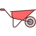 Wheelbarrow, Tools And Utensils, trolley, gardening, Cart, Construction Black icon