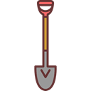 shovel, Tools And Utensils, Home Repair, Improvement, gardening, Construction Black icon