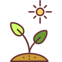 nature, Tree, Sprout, gardening, Botanical, Growing Seed Black icon