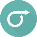 Orientation, right arrow, directional, Multimedia Option, Arrows CadetBlue icon