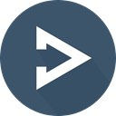 right arrow, directional, Multimedia Option, Orientation, Arrows, play DarkSlateGray icon