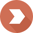 skip, directional, Orientation, Multimedia Option, right arrow, next, Arrows IndianRed icon