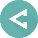 left arrow, Arrows, Multimedia Option, directional, Orientation CadetBlue icon