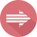 Multimedia Option, Orientation, skip, directional, next, Arrows PaleVioletRed icon