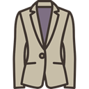 clothing, Clothes, Elegant, blazer, fashion, Garment Silver icon