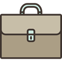 Business, luggage, baggage, Briefcase, fashion, travelling RosyBrown icon