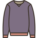 Pullover, fashion, sweater, Garment, Jersey, Clothes, clothing Gray icon