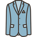 Elegant, Garment, jacket, clothing, Clothes, fashion SkyBlue icon