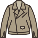 Clothes, fashion, clothing, Leather Jacket, Elegant, jacket, Garment RosyBrown icon
