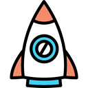 Rocket Ship, Space Ship Launch, Space Ship, Rocket, transport, Rocket Launch Black icon