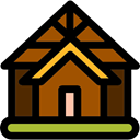 Construction, residential, house, buildings, real estate, Cabin, property, Home Black icon