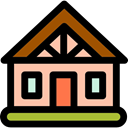 Home, property, Construction, house, buildings, residential, real estate Black icon