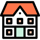 property, residential, house, Home, buildings, Construction, real estate Black icon