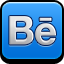 Behance DodgerBlue icon