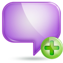 Chat, plus MediumOrchid icon