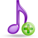 plus, music Black icon