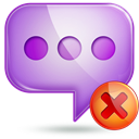 Chat, Block MediumOrchid icon