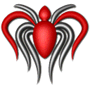 spider, Heart Black icon