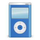 Apple, ipod, festival, Blue Black icon