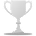 trophy, silver Black icon
