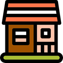 house, Construction, buildings, Home, residential, real estate, property, Bungalow Black icon