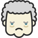 emoticons, people, Heads, faces, feelings, Boy, upset Beige icon