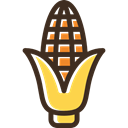 corn, Cereal, vegetarian, organic, Healthy Food, food, vegan Black icon