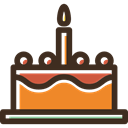 Dessert, cake, Birthday Cake, Bakery, food, birthday, Celebration DarkSlateGray icon