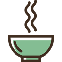 Bowls, Healthy Food, soup, food, hot drink Black icon