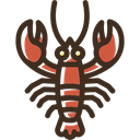 Animal, lobster, food, Sea Life DarkSlateGray icon