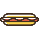 junk food, Fast food, food, Sausage, Hot Dog Black icon