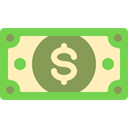 Business, Currency, Bank, Cash, dollar bill, exchange, Dollar, Bill YellowGreen icon