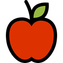 diet, Apple, Fruit, food, vegetarian, Healthy Food, organic, vegan OrangeRed icon