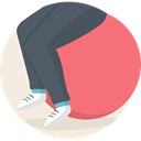 fitness, Gymnastics, Stretching, sports, Ball Salmon icon