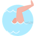 swim, sports, swimming, Water Sports, Olympic Games PaleTurquoise icon