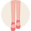 Feet, sports, footwear, Ballet, Female, Dancing, fashion Linen icon