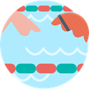 sports, Swimming Pool, water, Olympic Games, Summertime PaleTurquoise icon