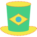 party, hat, fashion, Costume, brazil, carnival MediumSeaGreen icon